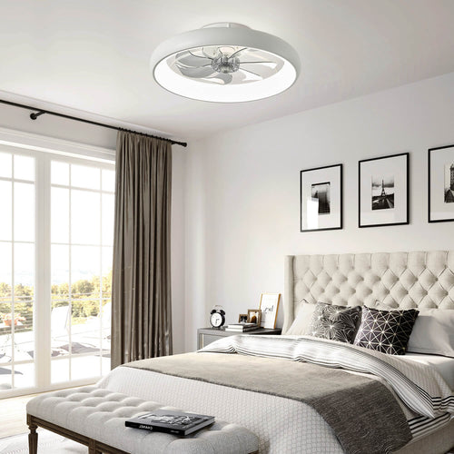 Plafonnier Ventilateur Compact Blanc
