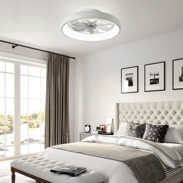 Plafonnier Ventilateur Compact Blanc