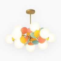 Chandelier Modern Artistic Opal Colorful Branch VAXLAMP