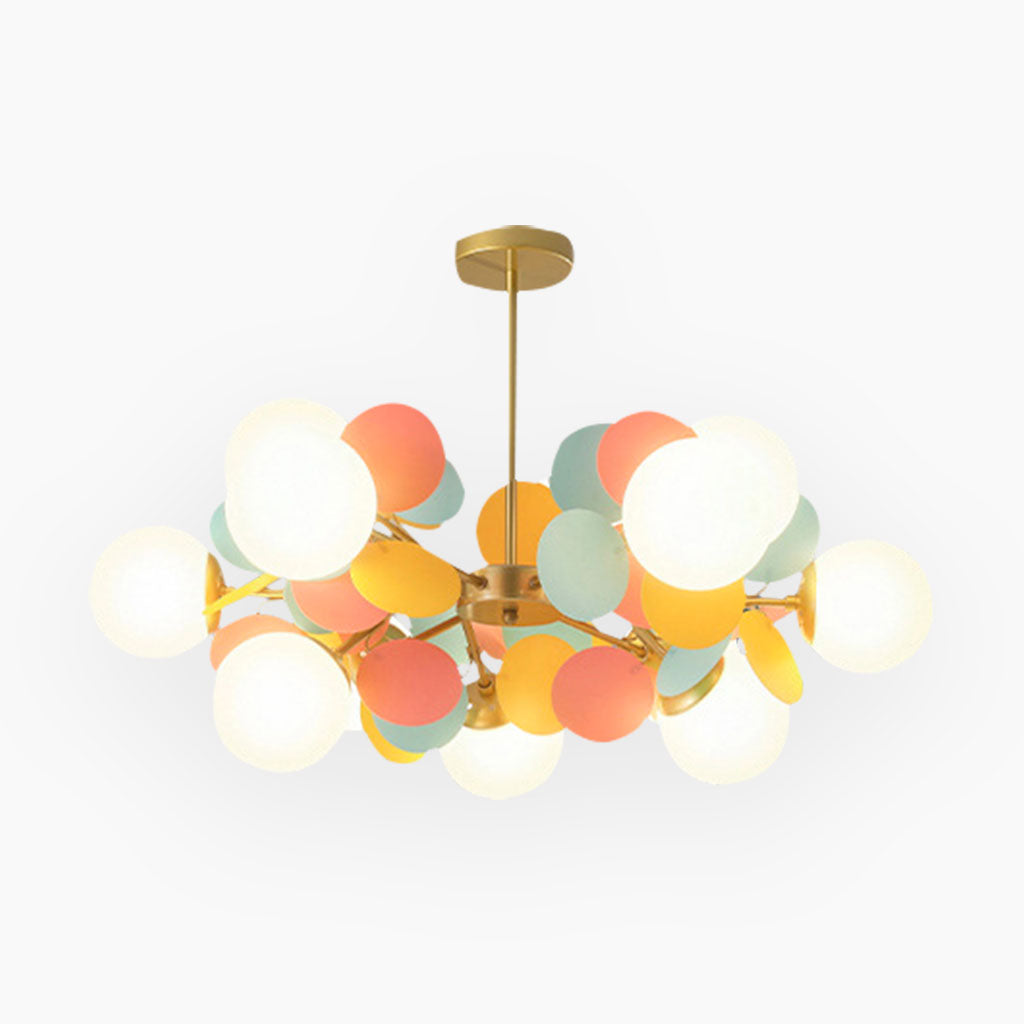 Chandelier Modern Artistic Opal Colorful Branch VAXLAMP