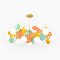 Chandelier Modern Artistic Opal Colorful Branch VAXLAMP