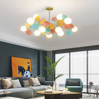 Chandelier Modern Artistic Opal Colorful Branch VAXLAMP