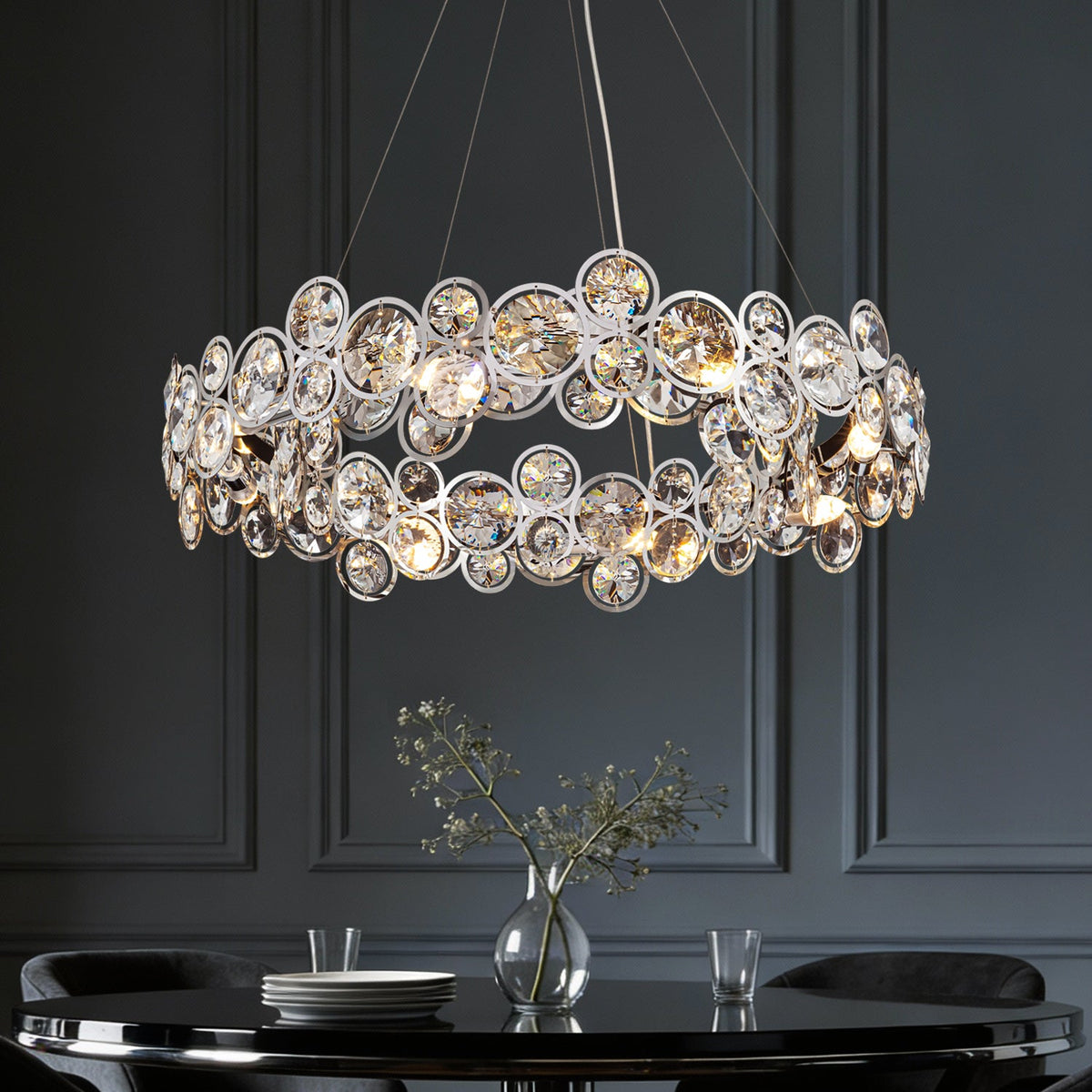 Lustre Opale Cristal Chrome