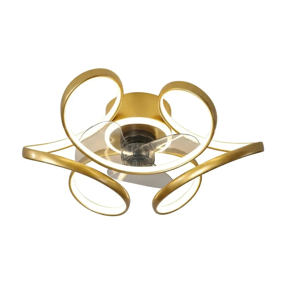 Plafonnier Ventilateur Silencieux Design Artistique LED - dimensions