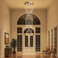 Lustre Spirale Cristal Escalier - Lumio