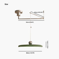 Pendant Light Adjustable Swing Arm UFO Dimmable, 5 Colors VAXLAMP