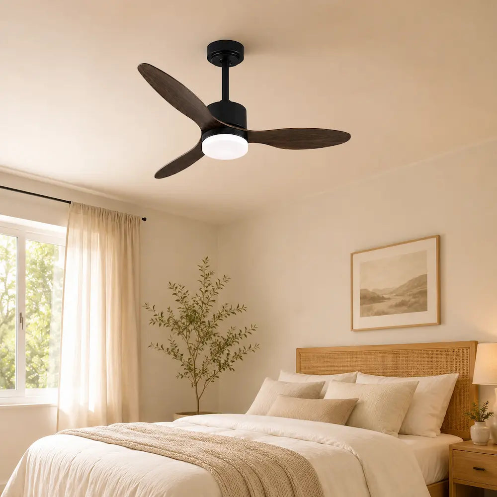 Plafonnier Ventilateur Silencieux Design Épuré LED au plafond