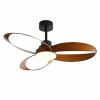 Plafonnier Ventilateur Silencieux Vintage LED installé dans un salon