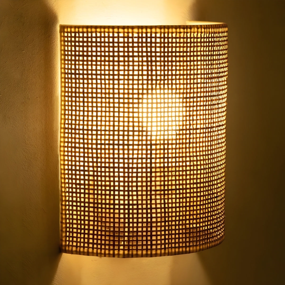 Lampe de Chevet Murale Rotin