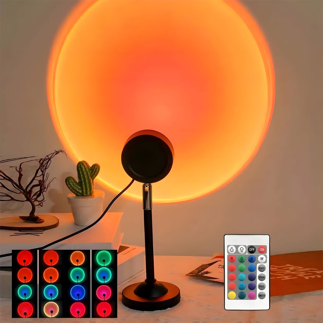 Lampe De Chevet Coucher De Soleil 16 Couleurs maison-lampe-de-chevet