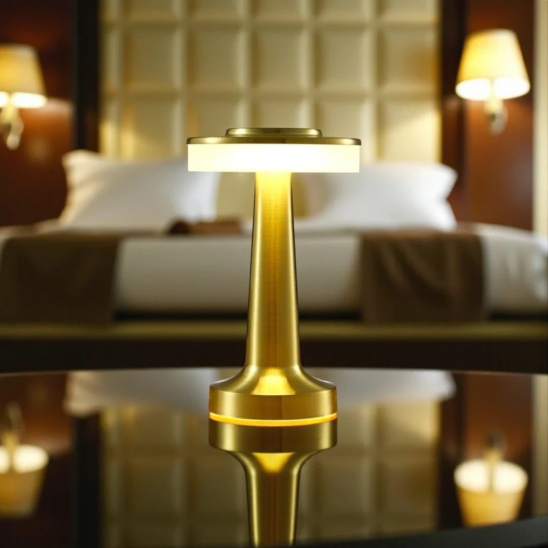 Lampe de Chevet Tactile Dorée