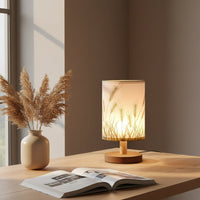 Lampe De Chevet En Lin maison-lampe-de-chevet