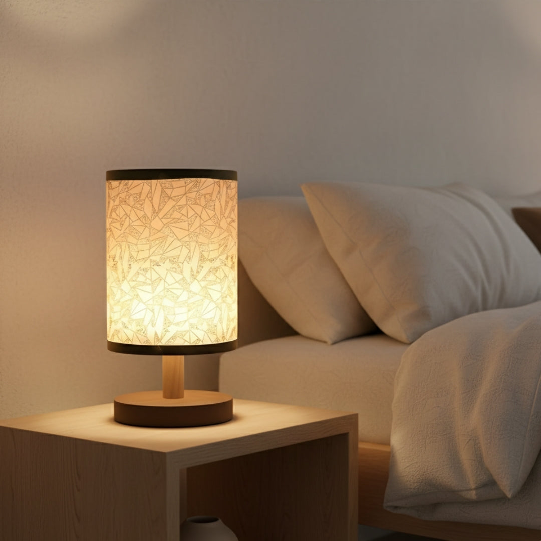 Lampe De Chevet En Lin maison-lampe-de-chevet