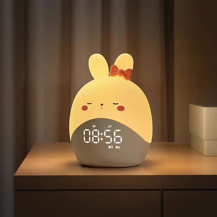 TICOUNY - Réveil LED Lapin avec Veilleuse Réglable Lumio™