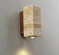 Travertine decor sconce LuxelyLight