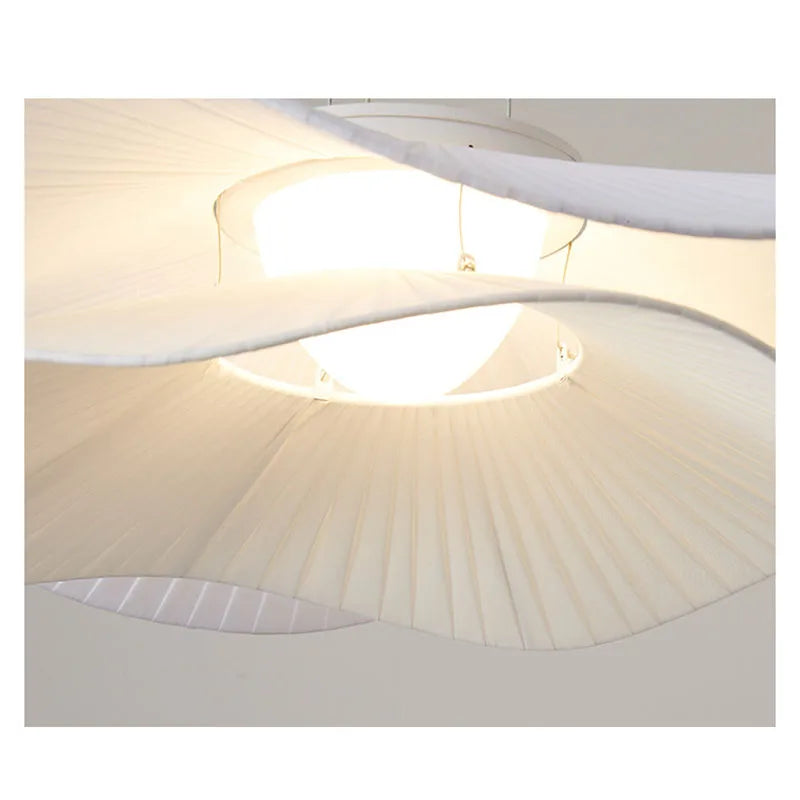 LINÉA - Suspension Luminaire Floral – Design Pétales Naturel et Moderne Lumio™