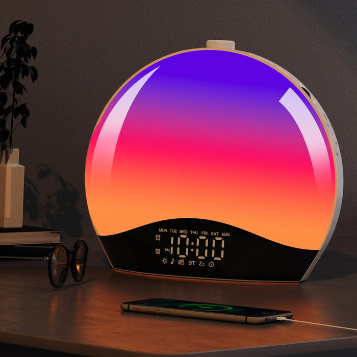 AURORA - Réveil Simulateur d’Aube Bluetooth et Radio