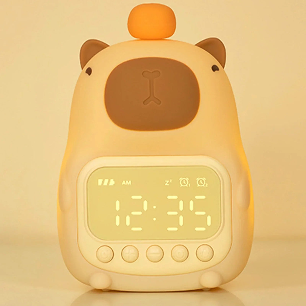 CAPYLIGHT - Réveil LED Capybara avec Veilleuse Tactile Lumio™