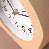 WOODTIME - Réveil Analogique en Bois avec Veilleuse et Snooze Lumio™