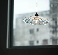 FLURIA -  Suspension Rétro Japonaise en Verre et Métal