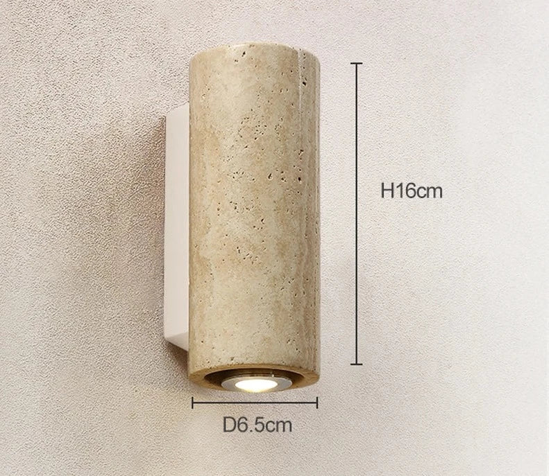 Travertine decor sconce LuxelyLight