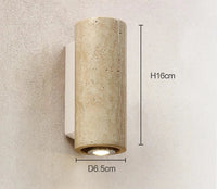 Travertine decor sconce LuxelyLight