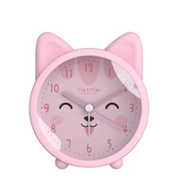 MININOU - Réveil Analogique Silencieux en Silicone – Design Chaton Lumio™