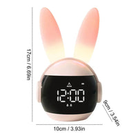 ZORA - Réveil Lapin Enfant avec Lumière Irisée et Musiques Lumio™