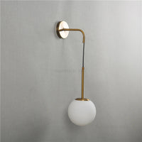 VERLUX – Applique Murale en Verre et Laiton pour Chambre