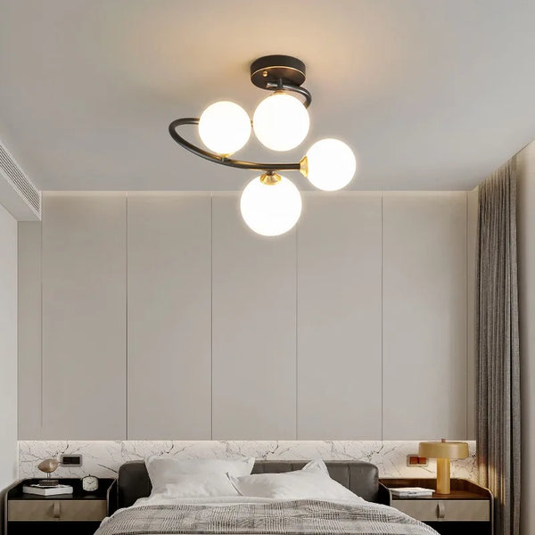 ELSA - Plafonnier Cuivre Irregulier – Luminaire Moderne Style Nordique