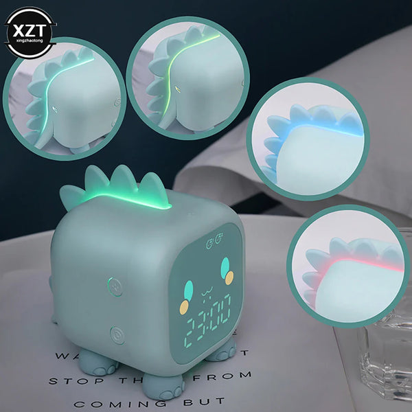 DINOLED | Réveil Dinosaure avec Veilleuse et Batterie Longue Durée