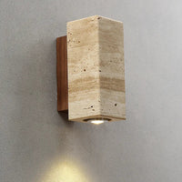 Travertine decor sconce LuxelyLight