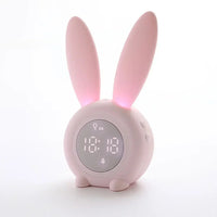 LAPINA - Réveil LED Lapin avec Veilleuse Naturelle et Base Magnétique Lumio™