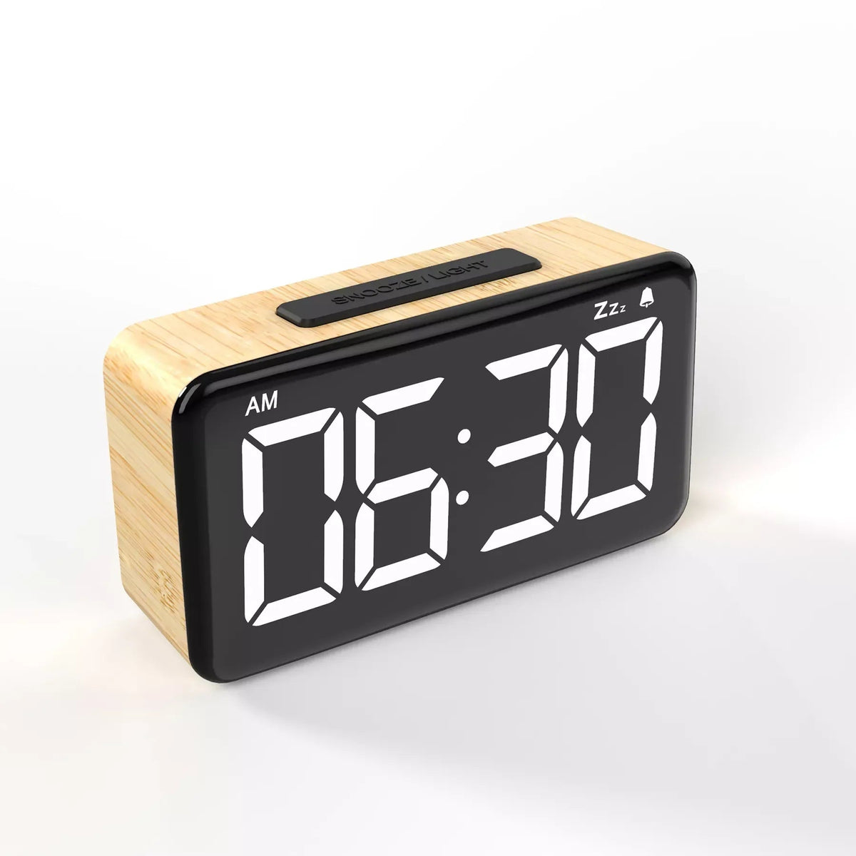 ORÉLIO - Réveil Numérique en Bois avec Mémoire Intégrée Lumio™