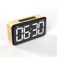 ORÉLIO - Réveil Numérique en Bois avec Mémoire Intégrée Lumio™
