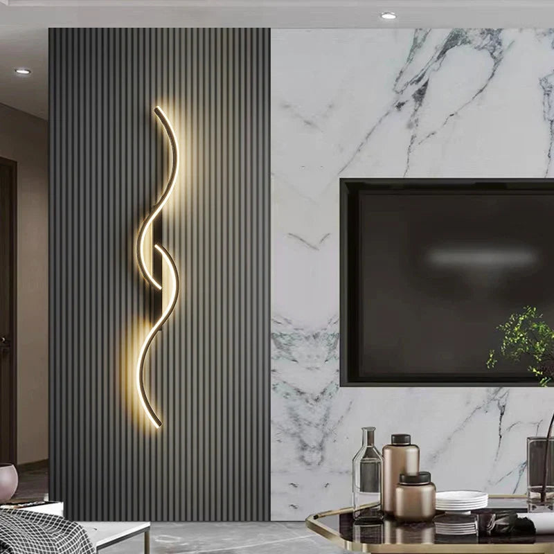 CURVALUX – Applique Murale LED Design Élégant En Aluminium Courbé Lumio™