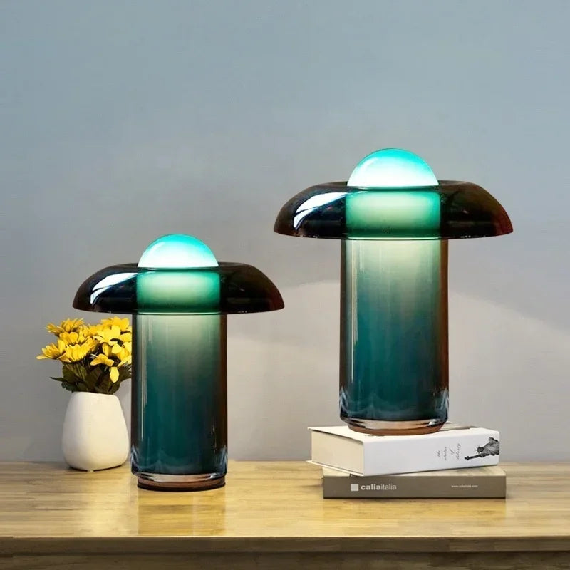 Lampe de Chevet Verre Moderne Rétro