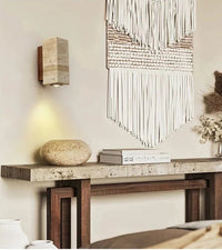 Travertine decor sconce LuxelyLight