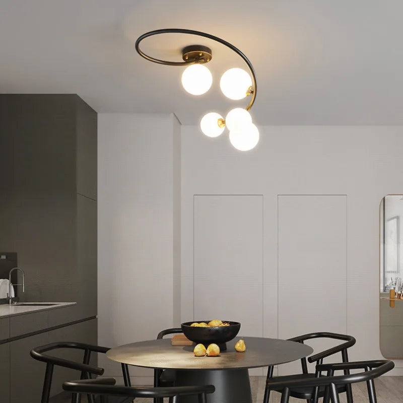 ELSA - Plafonnier Cuivre Irregulier – Luminaire Moderne Style Nordique Lumio™