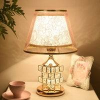 Lampe de Chevet Pied Cristal