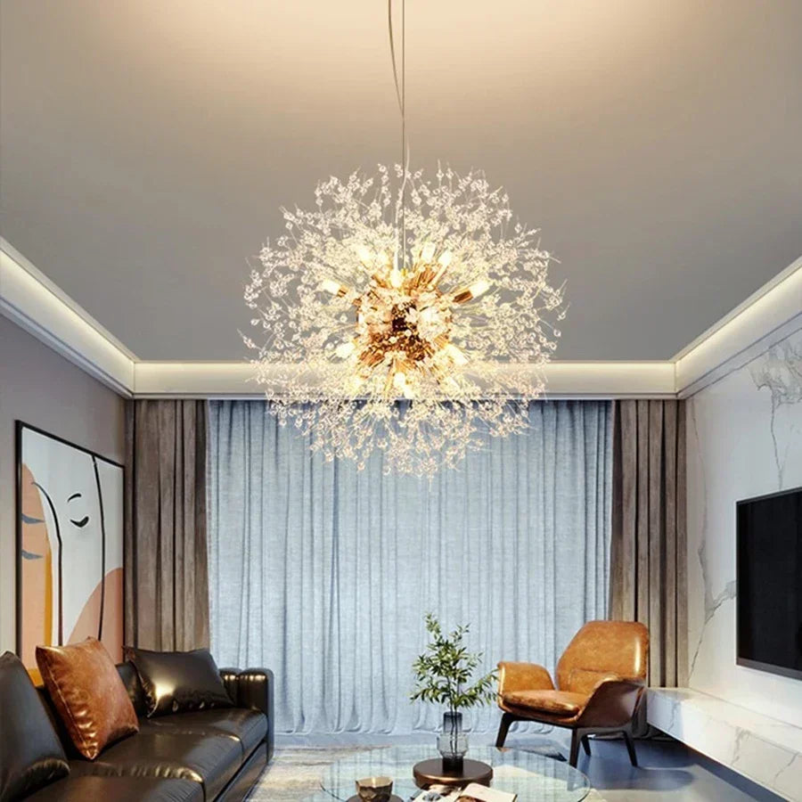 AURUM - Lustre Doré et Cristal pour Intérieurs Chic et Modernes Lumio™