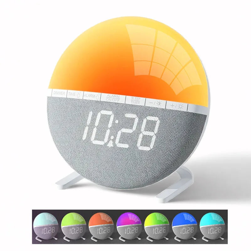 LUCENA - Simulateur d'Aube LED avec Sonneries Personnalisables Lumio™