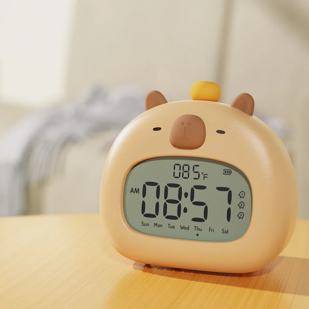 CAPYWAKE - Réveil LED Capybara Rechargeable avec Veilleuse Lumio™