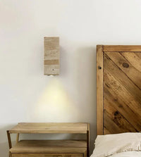 Travertine decor sconce LuxelyLight