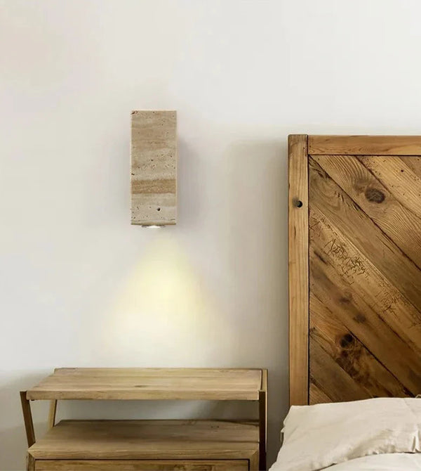 Travertine decor sconce LuxelyLight