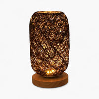 Lampe de Chevet Rotin et Bois