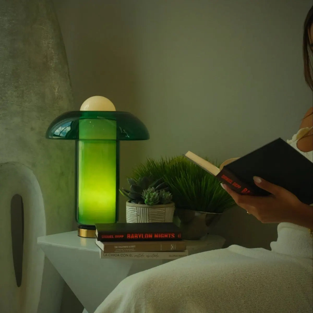 Lampe de Chevet Verre Moderne Rétro