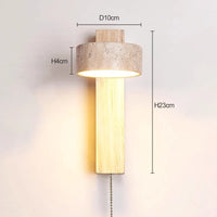 Lampe de Chevet Murale Travertin
