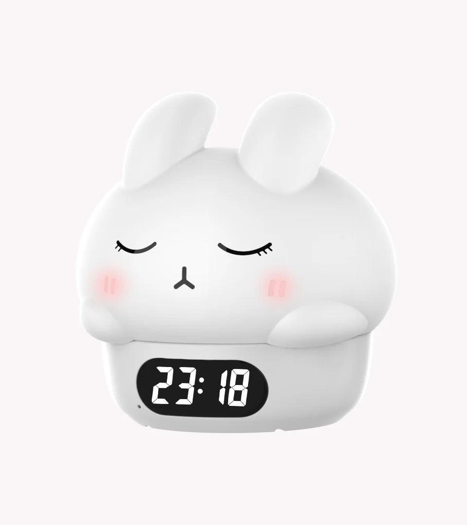 LUMILAP - Réveil Enfant Lapin avec Veilleuse et Température Lumio™