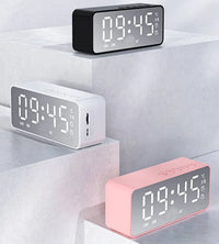 NYMIO | Réveil LED Bluetooth 5.0 avec Double Alarme, Radio FM
